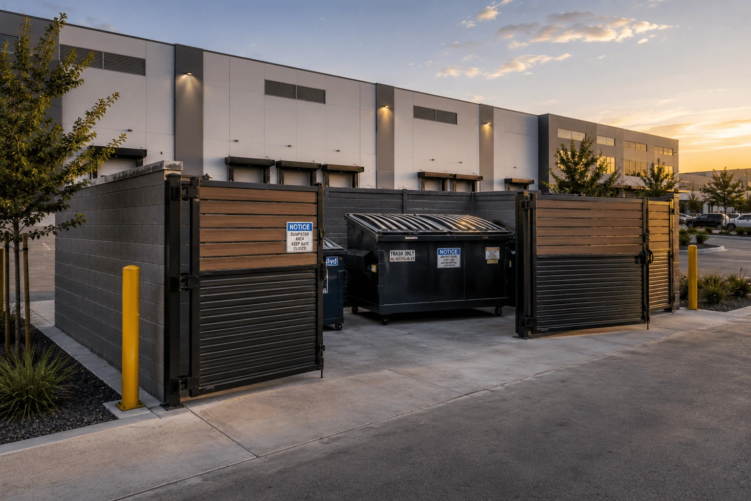 Commercial Dumpster enclosures