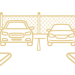 Unsecured driveways, parking areas, or restricted spaces