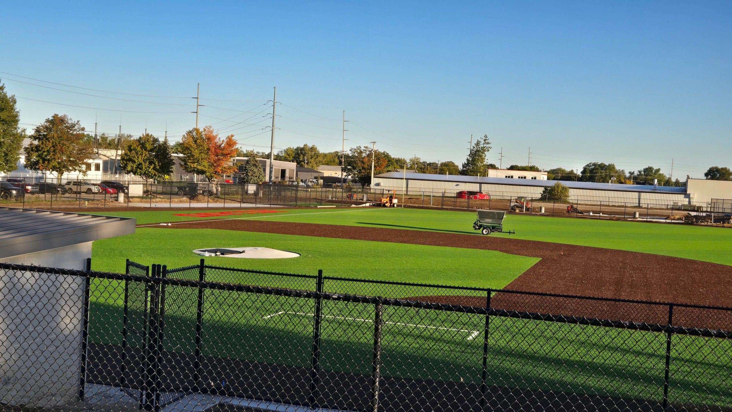 holland high school sports field construction